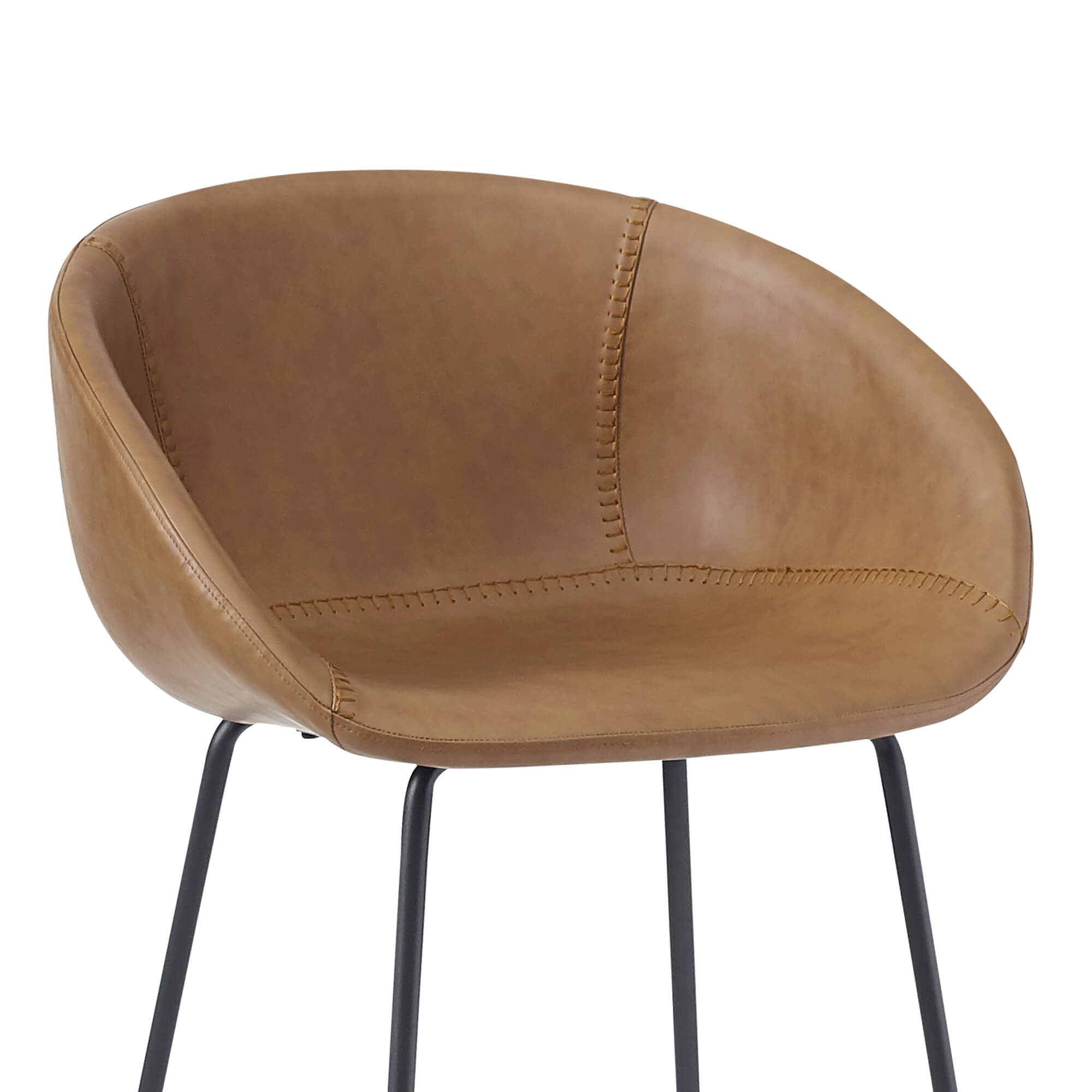 Estara-Bar Brown Indoorstuhl mit Armlehnen und Vollpolsterung – Sitzschale