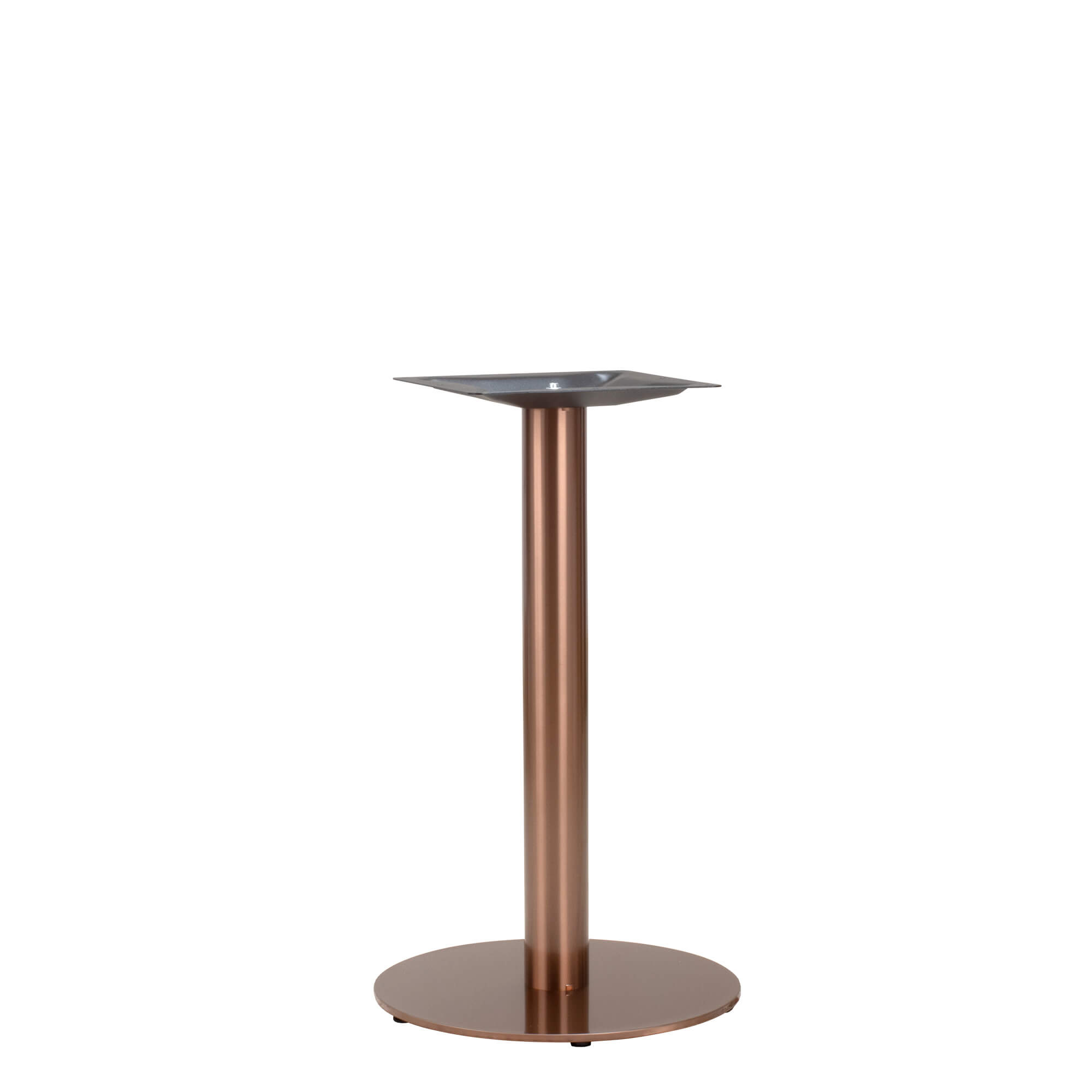 tischgestell_gastronomie_marino_copper_400_ansicht2 Marino Copper 400 kupferfarbenes Tischgestell – Ansicht2