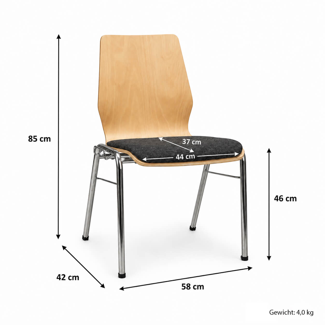 Konferenzstuhl Anco 210 Lars 100 Ma?e