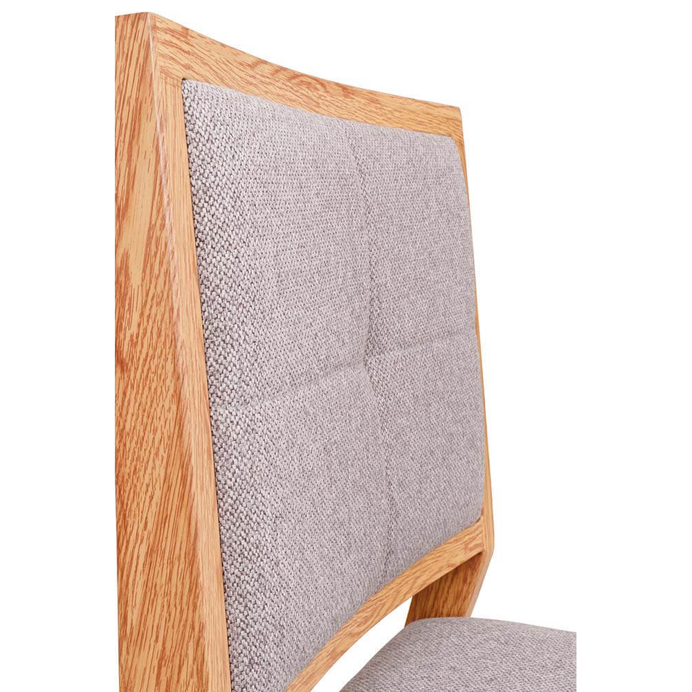 Stapelbarer Bankettstuhl Tirano mit Polsterung und Holzoptik-Gestell