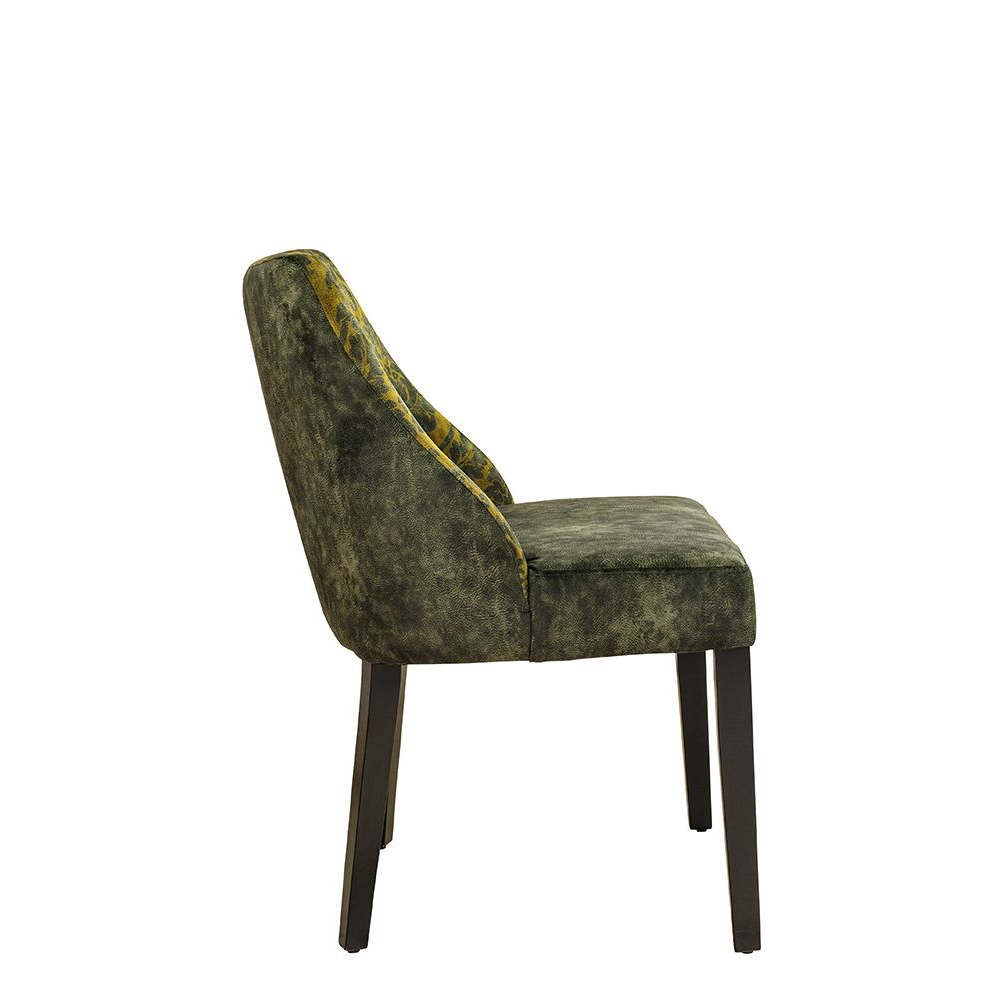 Beizton: Wenge | Sitz: A3943-gelb | Rücken: A3958-Flower