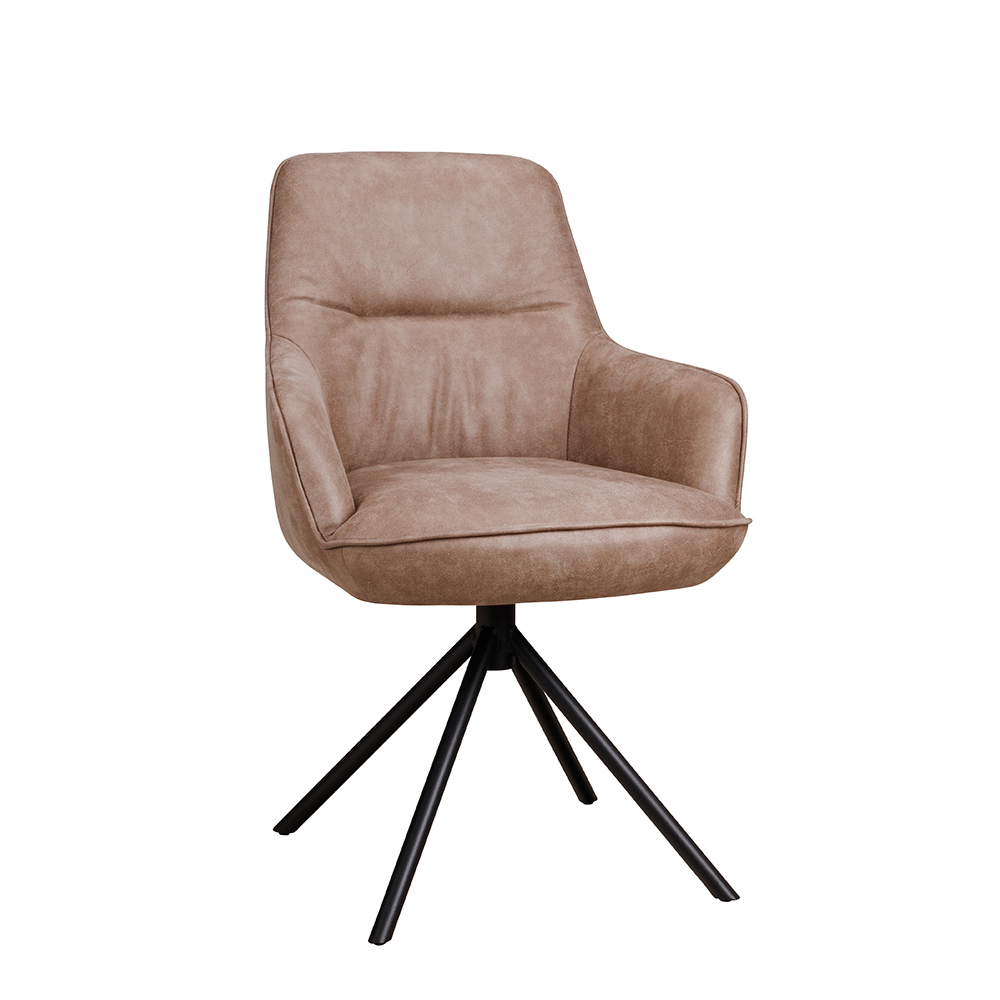 Gastronomie-Drehstuhl_Eno-Arm_v Restaurant-Polsterstuhl Eno-Arm vorne