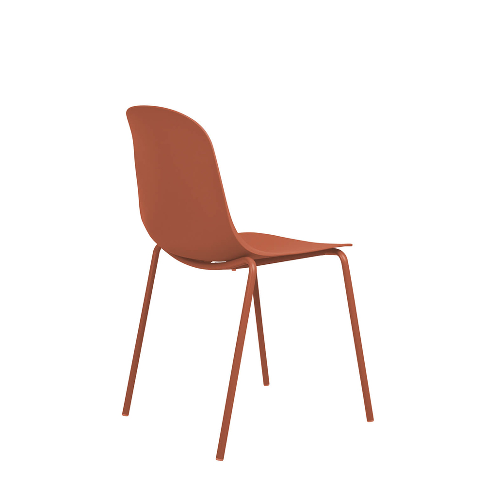 Gastronomie-outdoor-Kunststoff-stuhl_FOMA-F853-Orange_hinten-2-_farbkorr Kunststoffstuhl FOMA F853 Orange