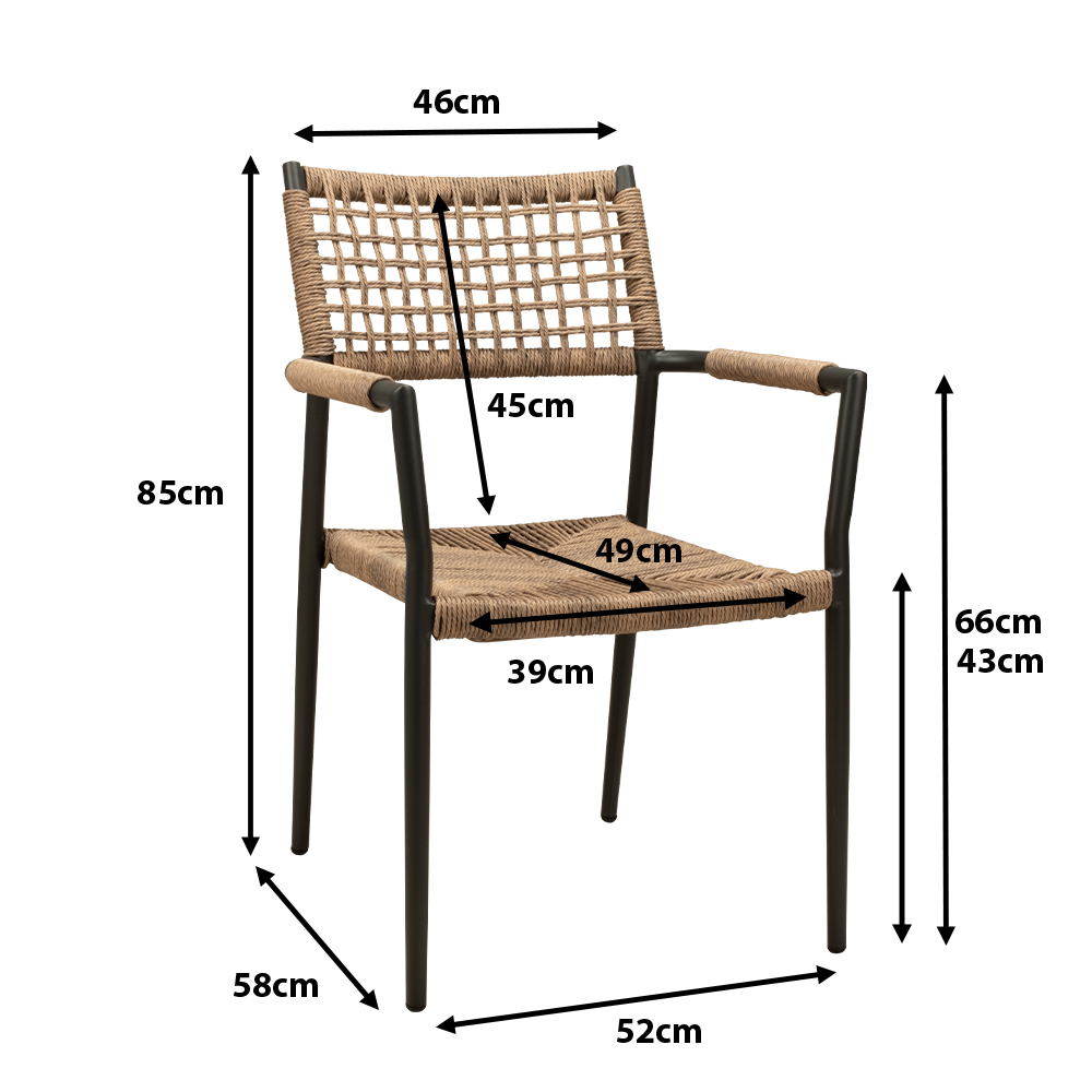 Outdoorstuhl Sisson Wheat Ma?e Outdoorstuhl Sisson Wheat Ma?e
