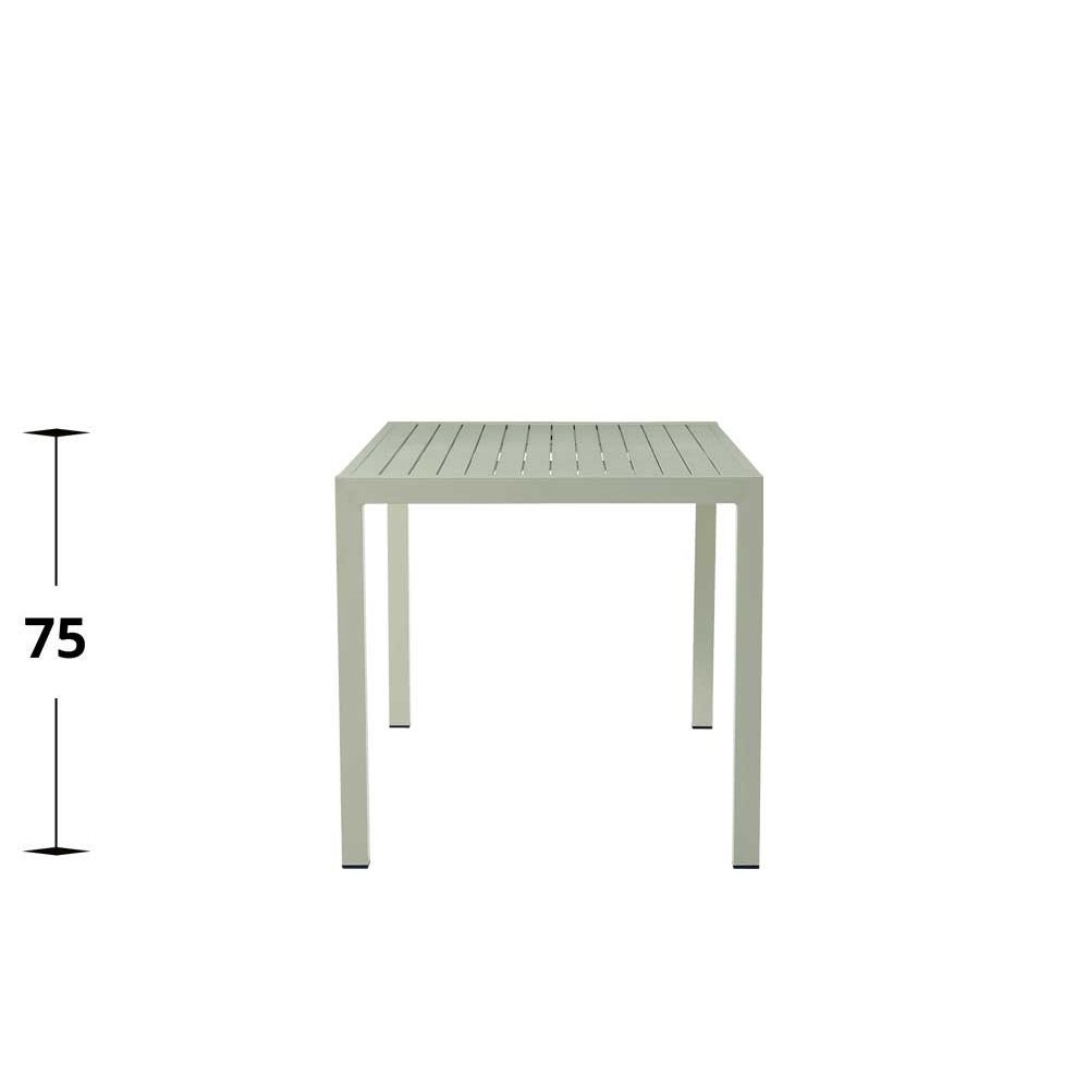 gastronomie-outdoortisch-cordone-80-green Metalltisch Cordone Stahl Tisch Green 80