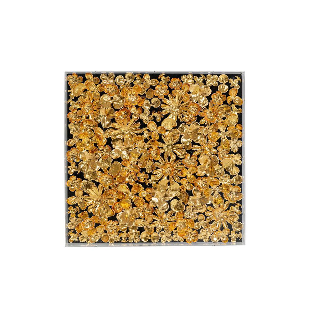 51626 Deko Rahmen Gold Flower