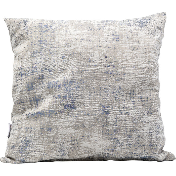 gastronomie_kissen_stonewashed_40x40cm Kissen Stonewashed 40x40 cm mit stonewashed Optik in Beige und Blau – strukturierte Stoffoberfläche - Frontansicht