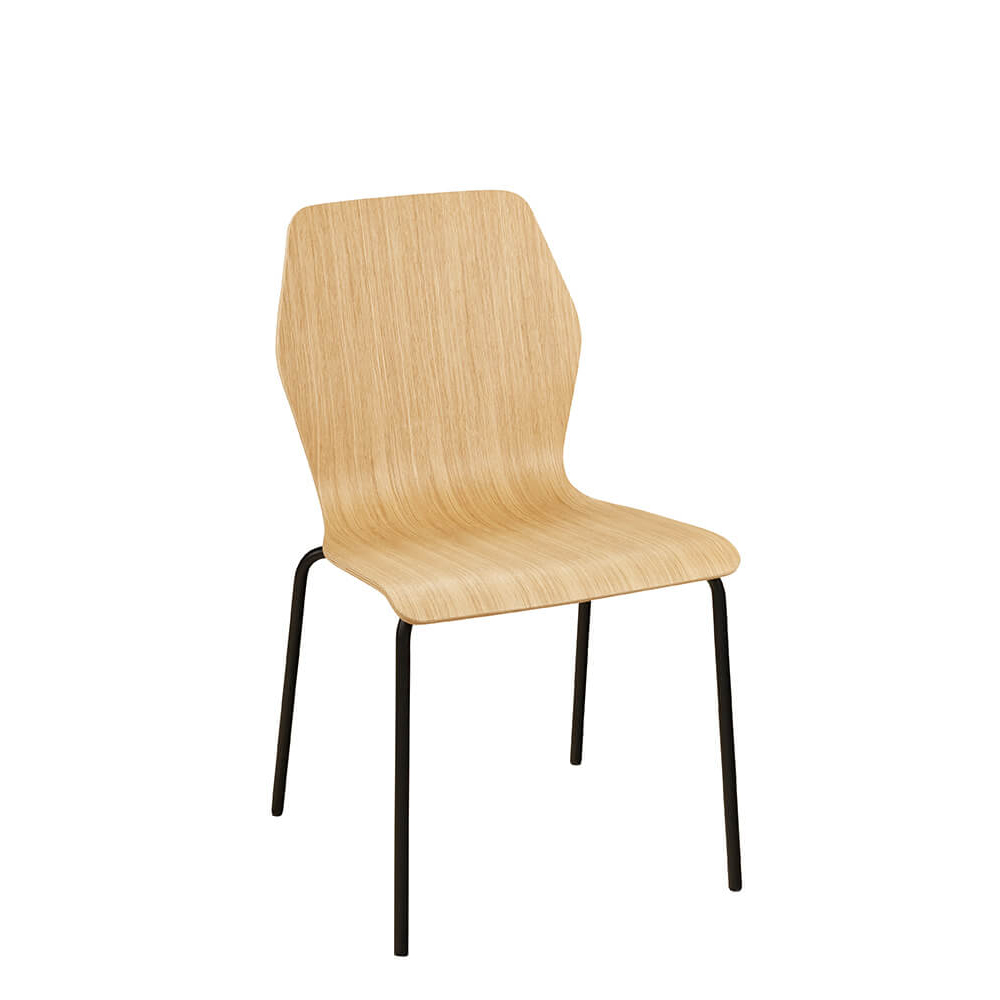 Taka-100_Eiche_natur_vorne_2 Holzschalenstuhl Taka 100