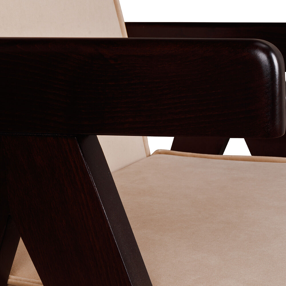 Gastronomiesessel Adis aus Buchenholz im Midcentury-Look