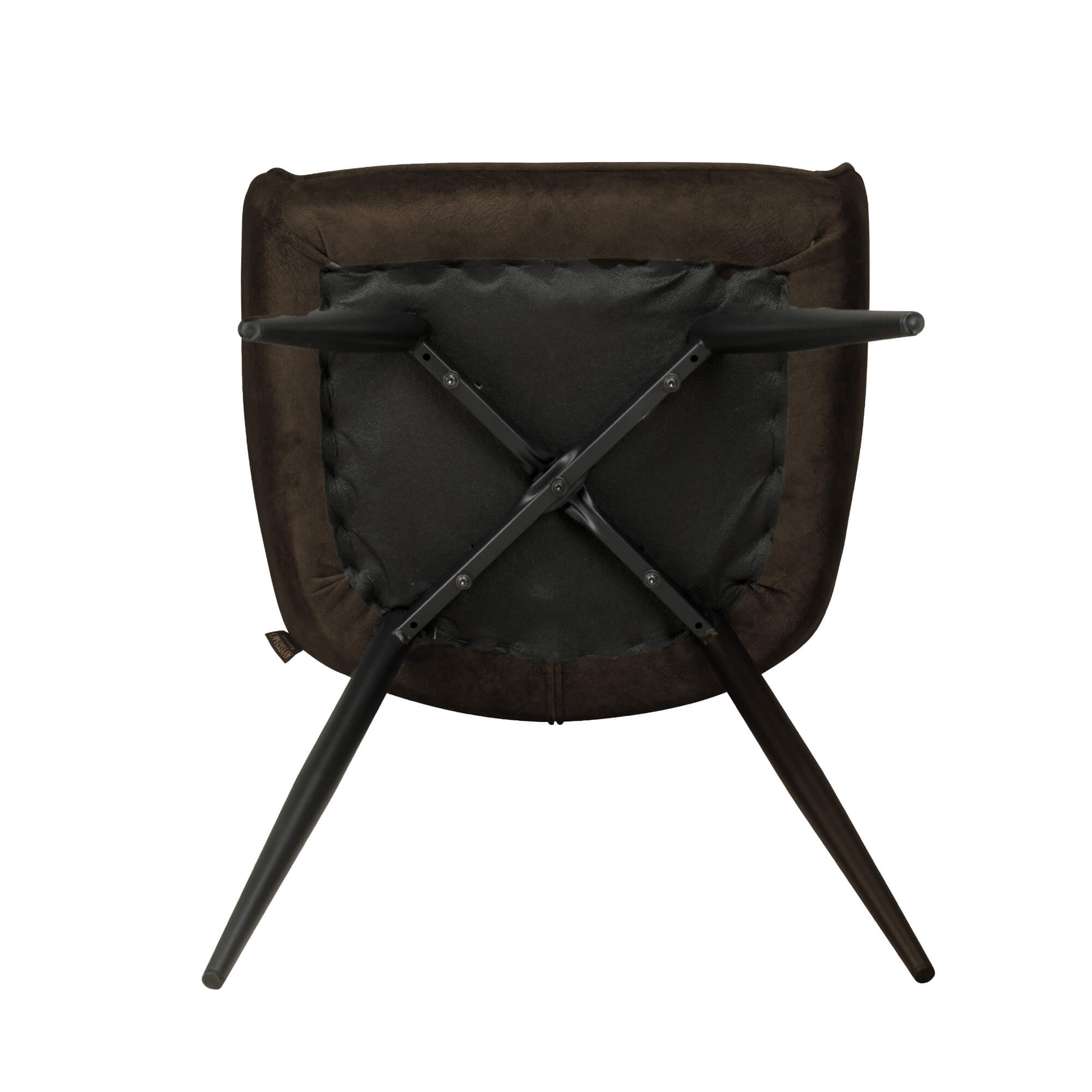 Gastronomiestuehle Polsterstuehle mit Armlehne Lenoro Marble 106 Velour - Gestell