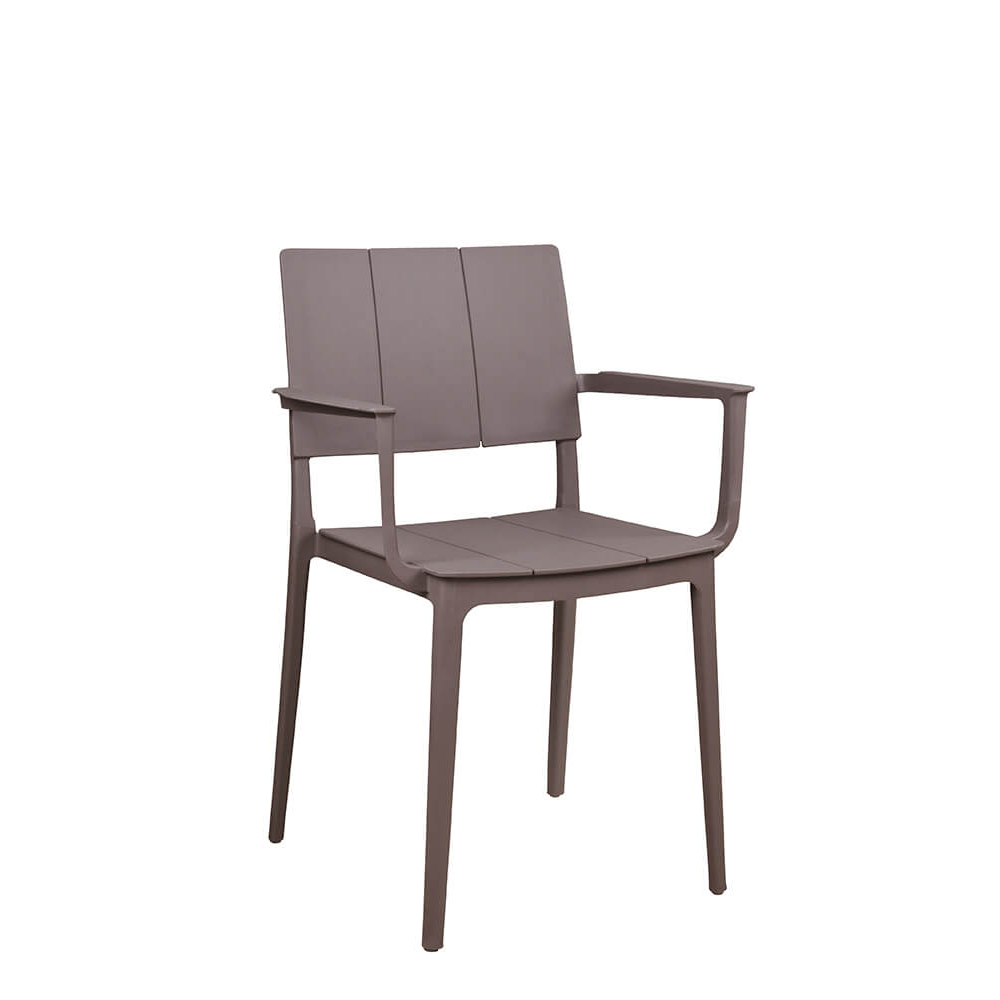 Kunststoffstuhl FOMA-1861 Taupe