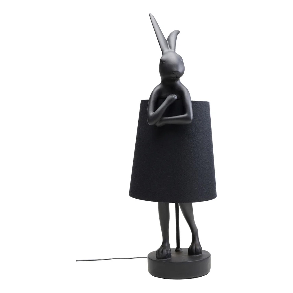 Tischleuchte Animal Rabbit Matt Schwarz 68cm