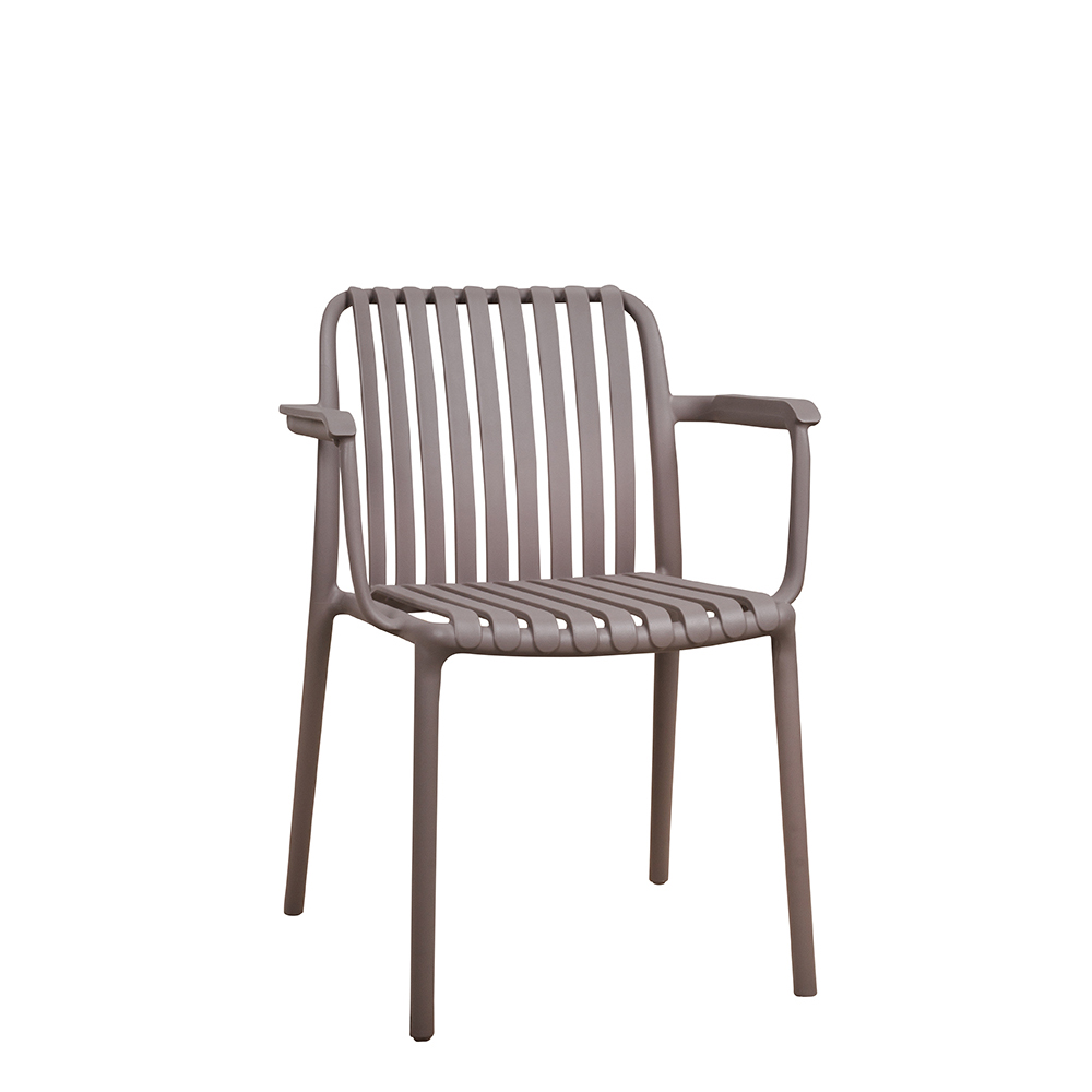 Gastronomie-outdoor-kunststoff-stuh-FOMAl-1819_Taupe_vorne_1000px Kunststoffstuhl FOMA 1819 Taupe