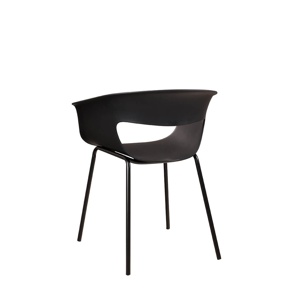 Gastronomiestuhl_Outdoor_Kunststoffstuhl_FOMA-F835-Black_32 Kunststoffstuhl FOMA F835 Black
