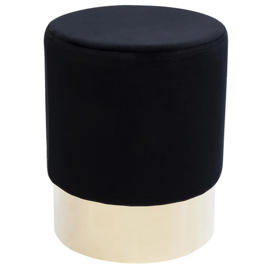 Hocker Cherry Schwarz Brass Ø 35 cm