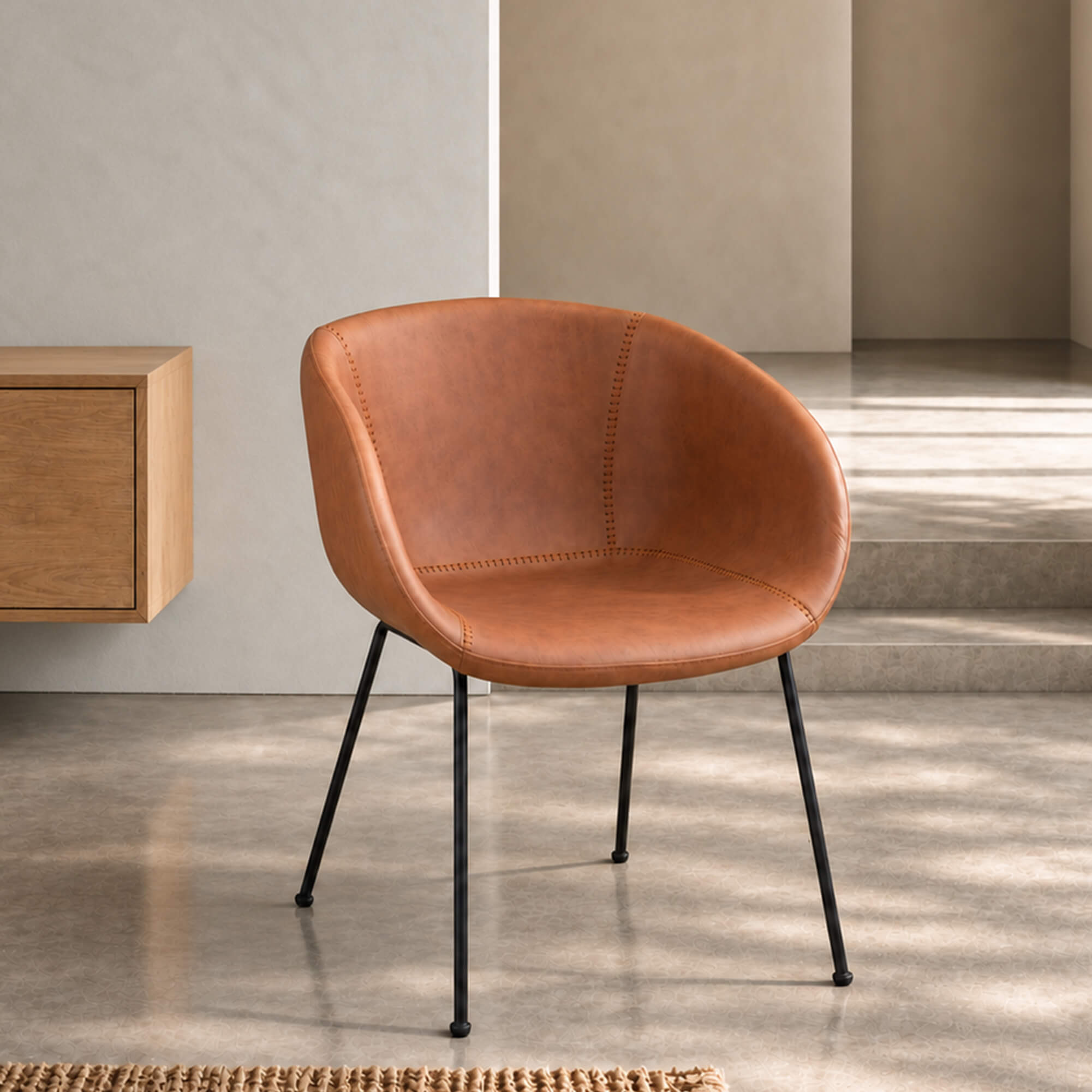 Polsterstuhl Estara Brown