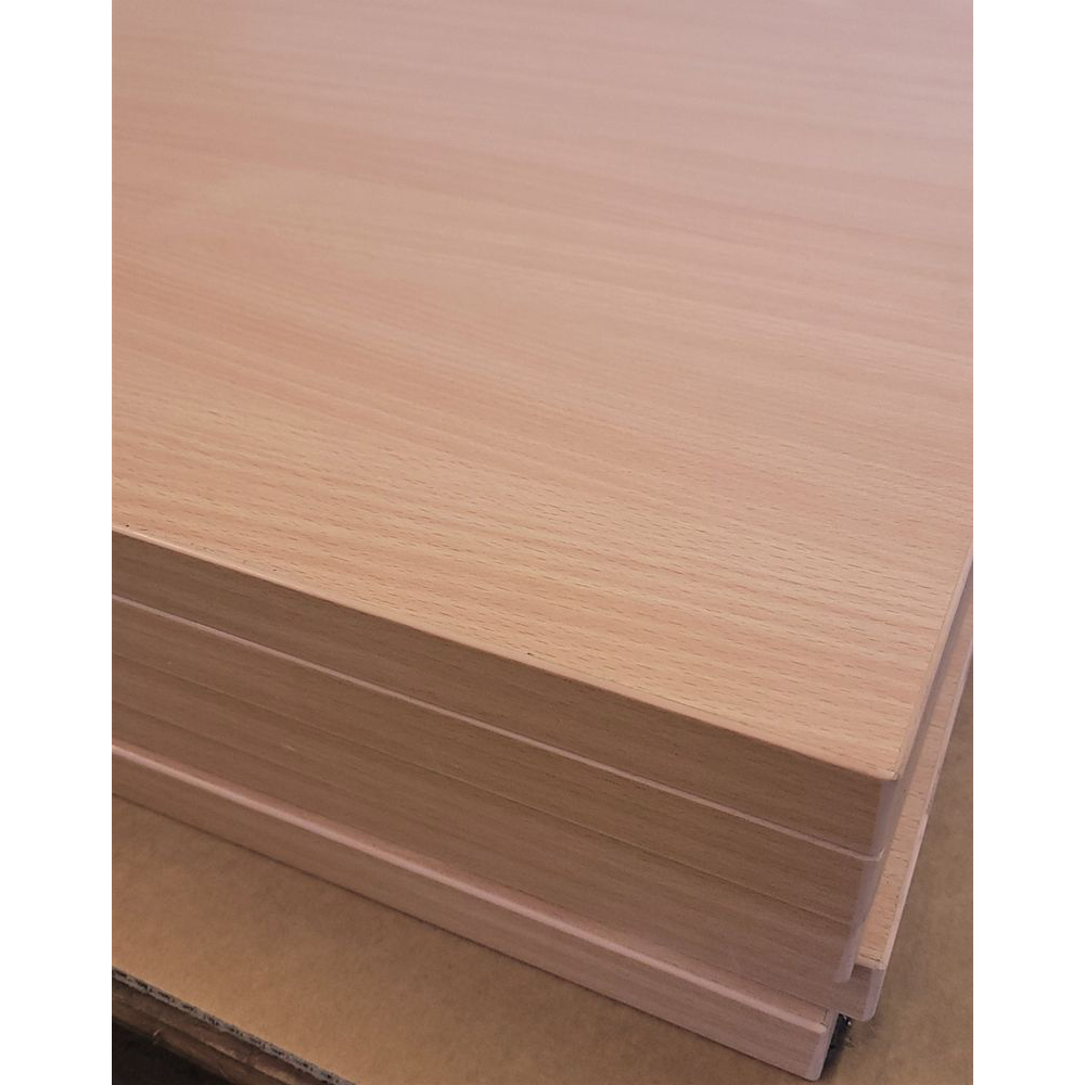 20230227_151052 Melaminharz Tischplatte 25mm 80x70cm Buche natur Sonderposten