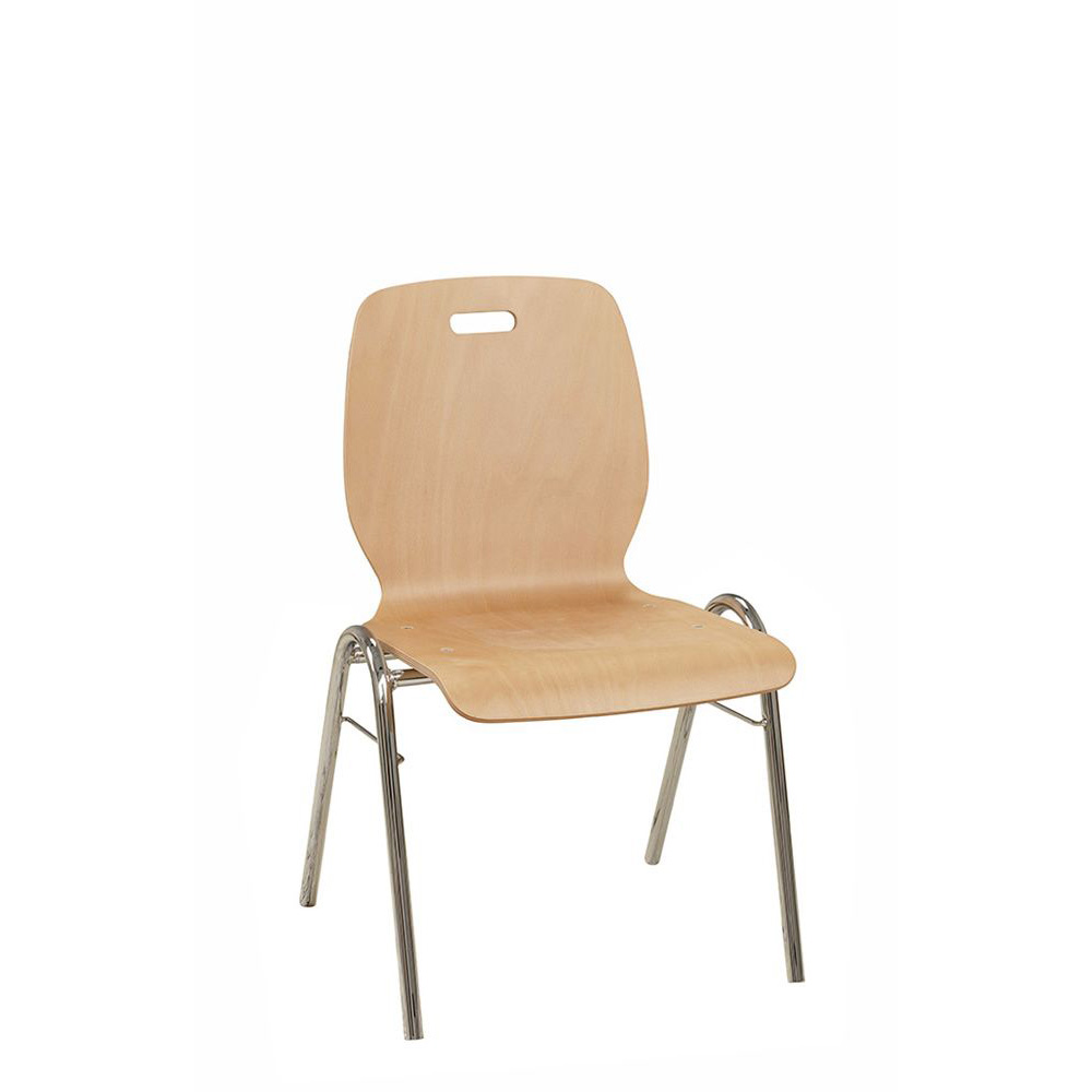 Modell-4_02_vorne_2_1000pxUcm1b6PSd2cFs Konferenzstuhl Eruno-750-GLE mit ergonomischer Buchenholzschale und verchromtem Gestell, stapelbar