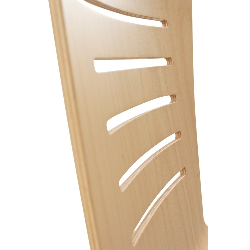 Konferenzstuhl Eruno-612 mit Sitzpolster, verchromtem Metallgestell, stapelbar Detailansicht Fräsung