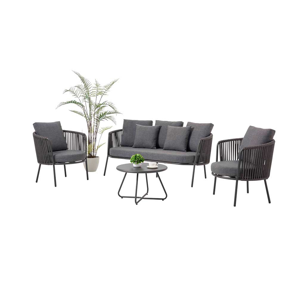 Gastronomie_Outdoorlounge_Kosma-dark-grey_Set Kosma Lounge Set Dark Grey