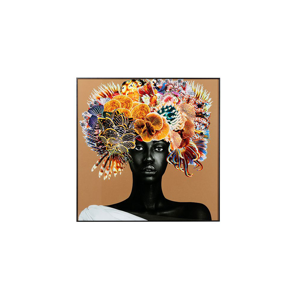 Gerahmtes-Bild-Flower-Hair-120x120cm_1000px Gerahmtes Bild Flower Hair 120 x 120 cm