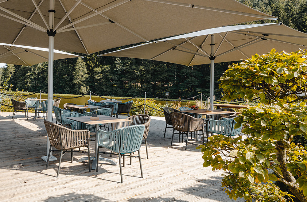 Gläserner Bauernhof Outdoorbereich Referenz Gläserner Bauernhof Outdoorbereich