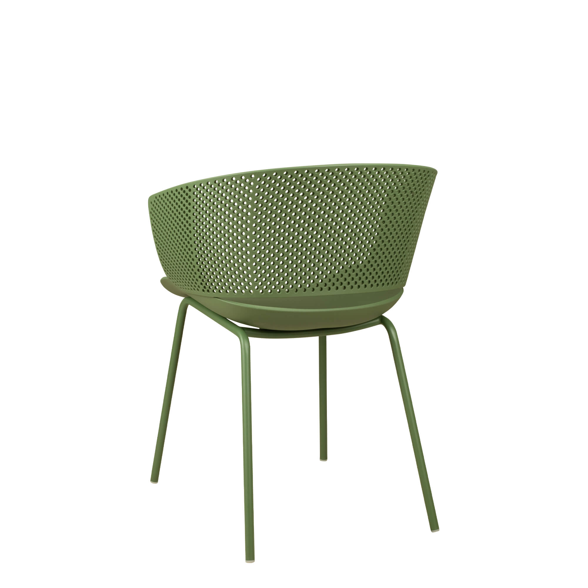 Gastronomiestuhl Outdoor Foma-F832 green - Rueckansicht