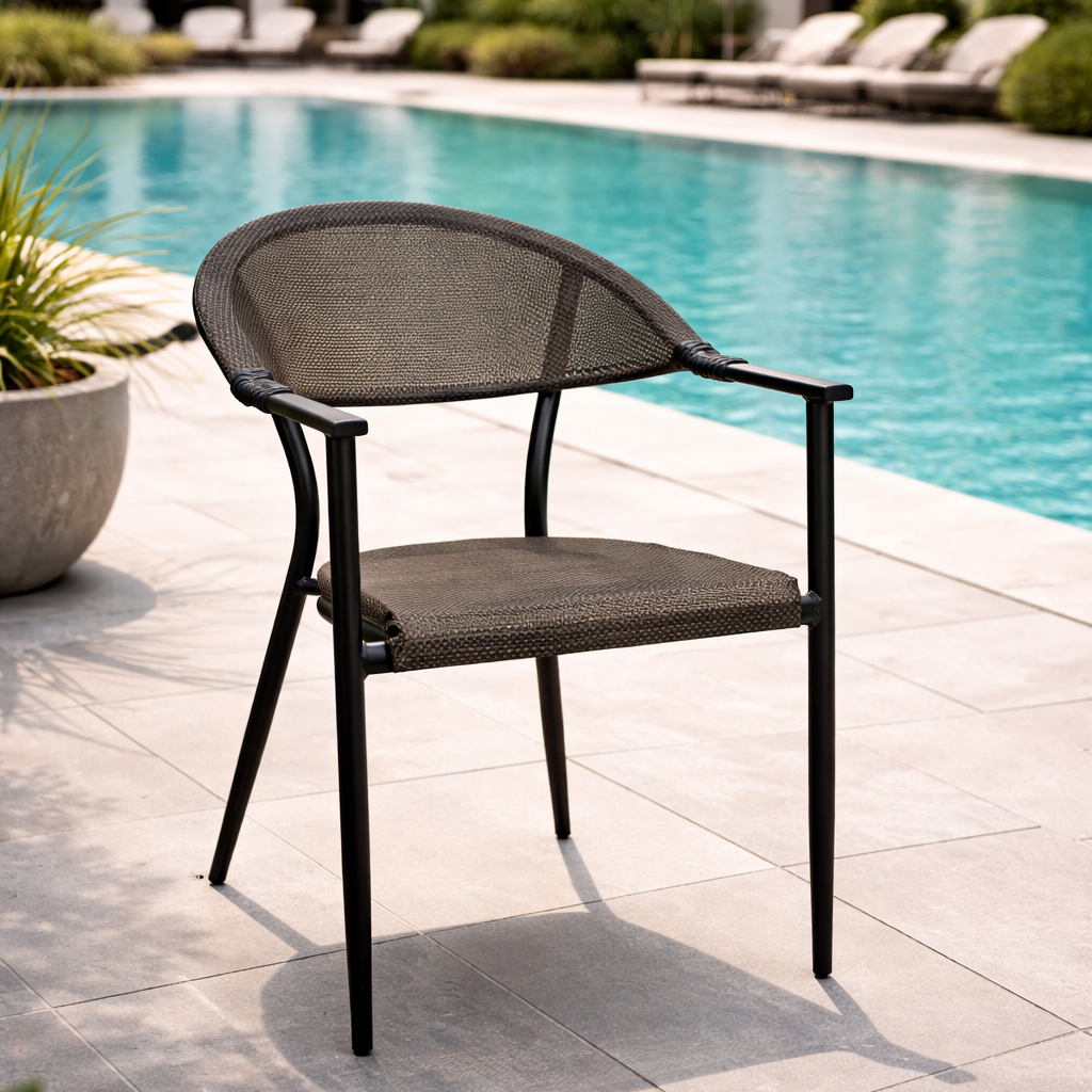 terrassenstuehle_gastronomie_spinaro_classic_milieubild_einzeln Spinaro classic Outdoorstuhl mit Geflecht – Milieubild Einzeln