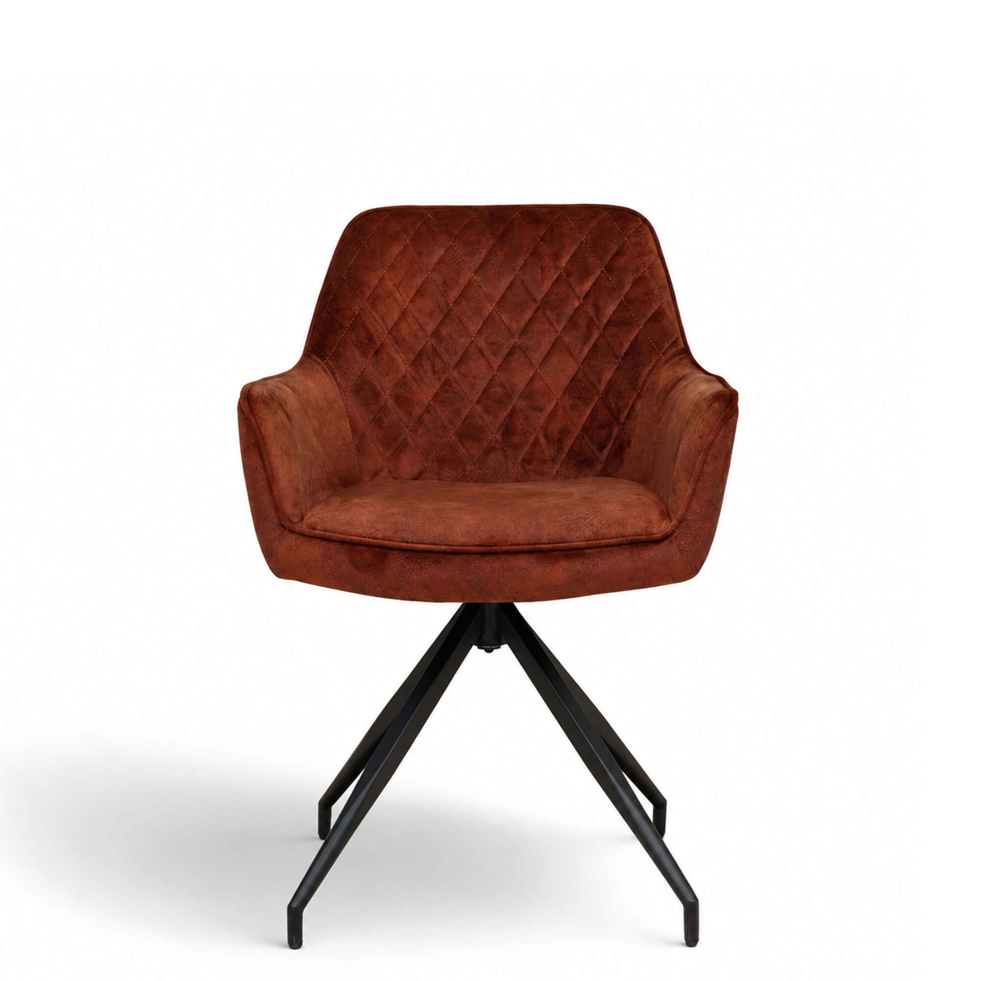 Gastronomiestuehle Polsterstuehle mit Drehgestell Lenoro Marble 300 Velour - Frontal