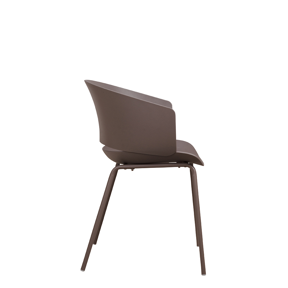 Gastronomie-outdoor-kunststoff-stuh-FOMAl-F832_Taupe_seite_1000px Kunststoffstuhl FOMA F833 Taupe