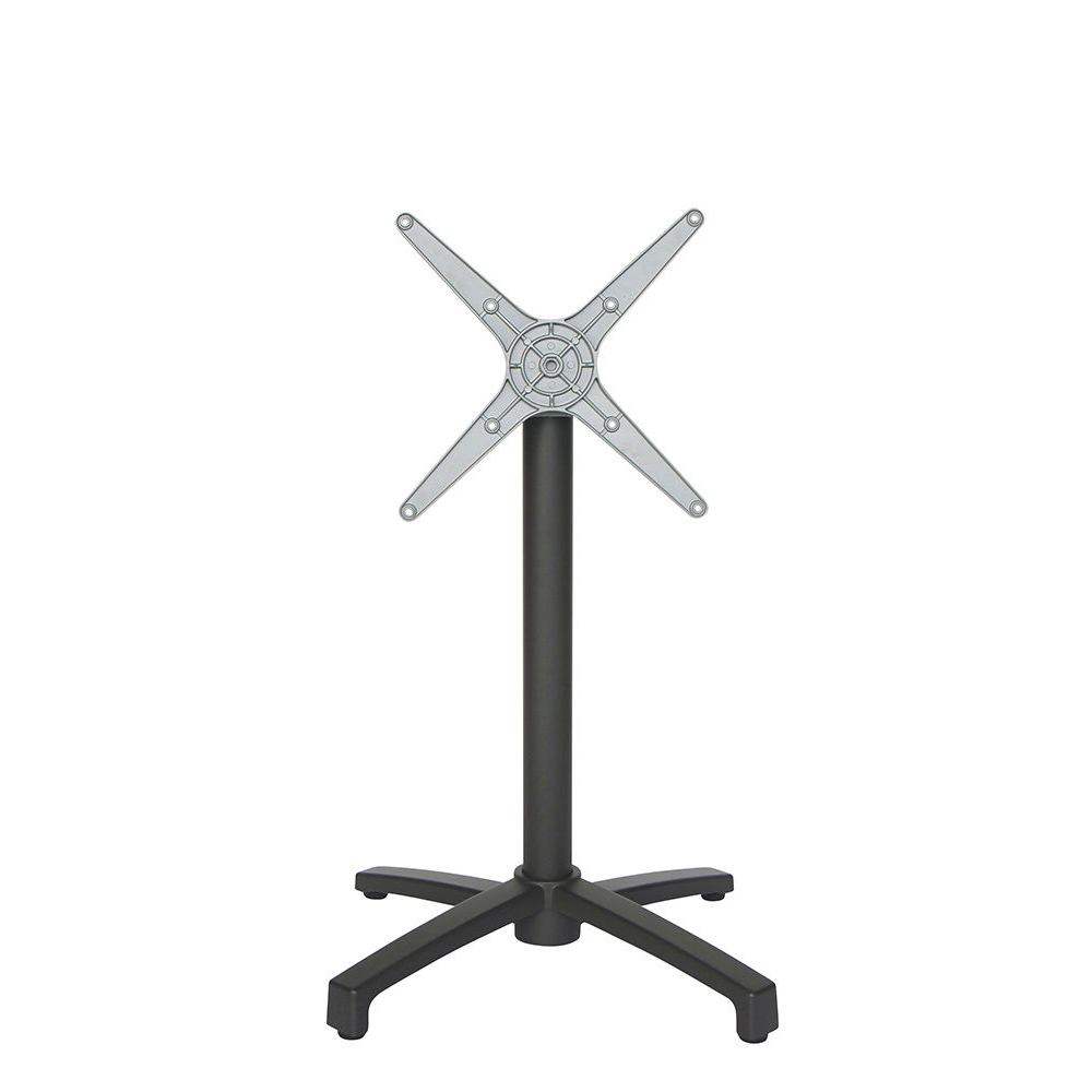 Tischgestell mit Kippvorrichtung für die Gastronomie in Anthrazit - Frontansicht