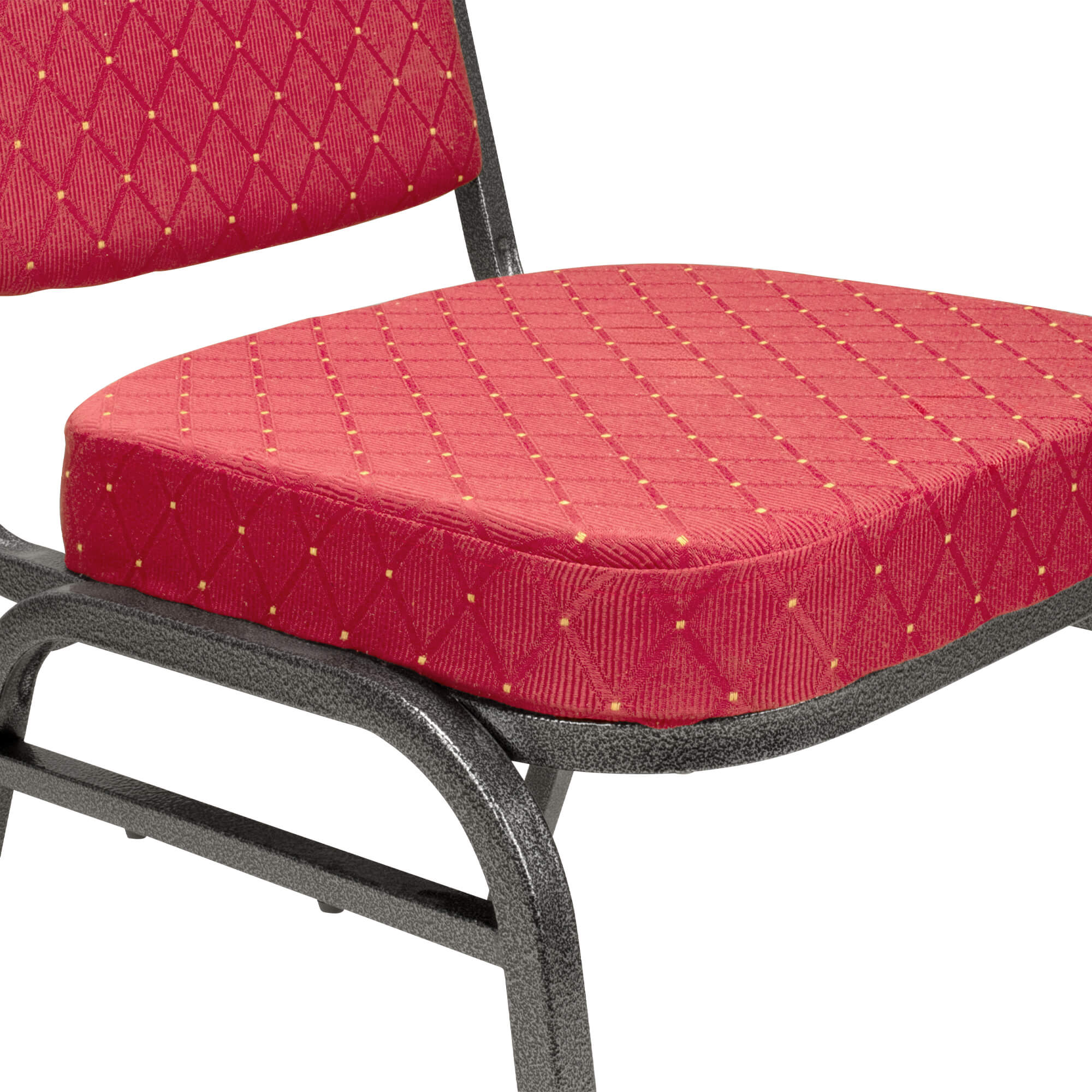 Gastronomiestuehle Polsterstuehle Romana rot - Detail Sitzflaeche