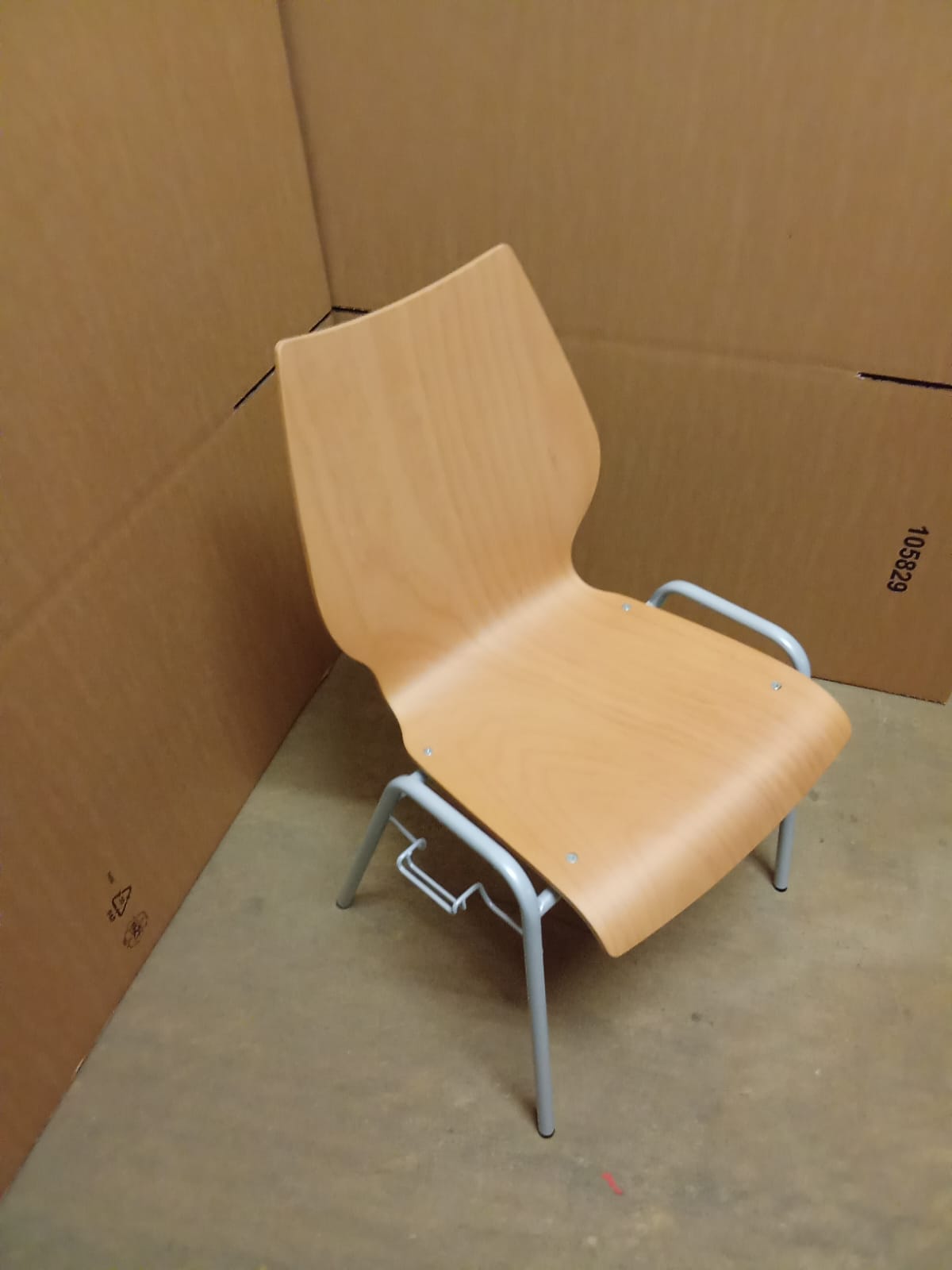 12 Konferenzstuhl Sonderposten Gestell grau