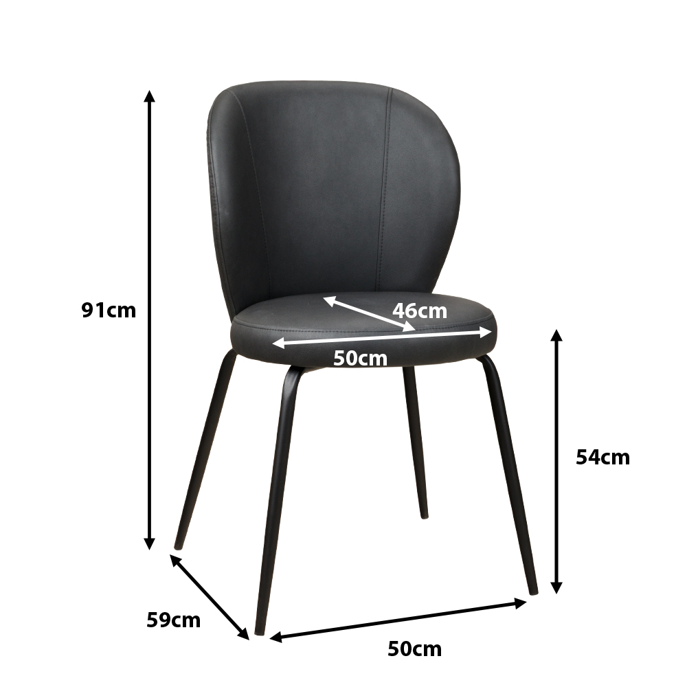 Vollpolsterstuhl Salvado Gavin117 Maße