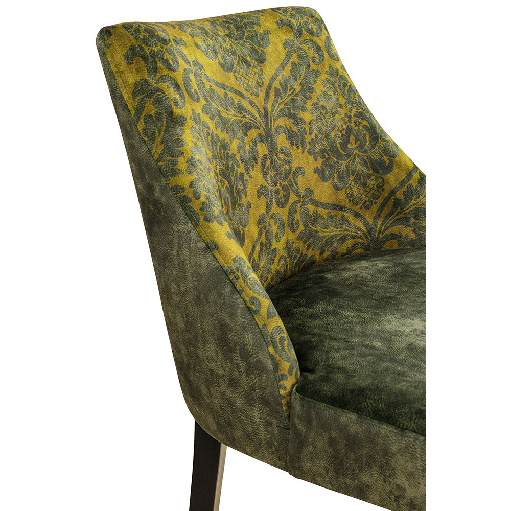 Beizton: Wenge | Sitz: A3943-gelb | Rücken: A3958-Flower