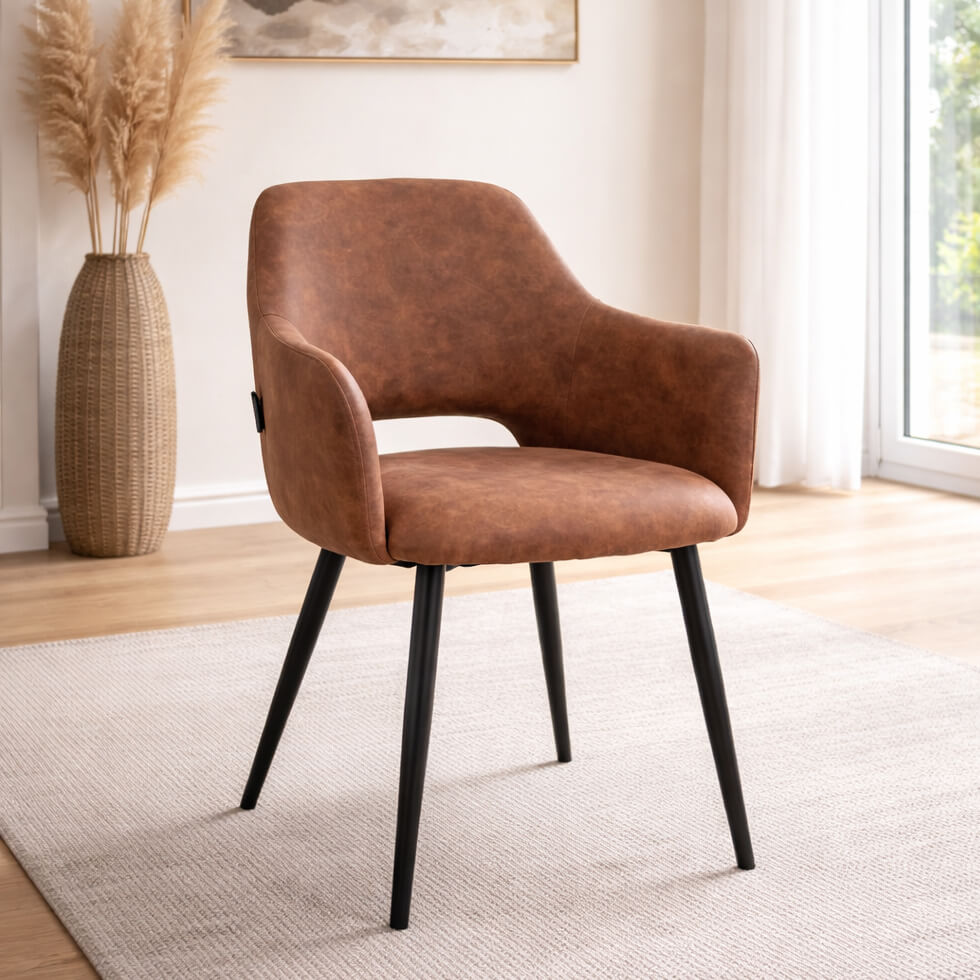 Uson Arm Yuma 42 Vollpolsterstuhl für Gastronomie – Milieubild Einzeln