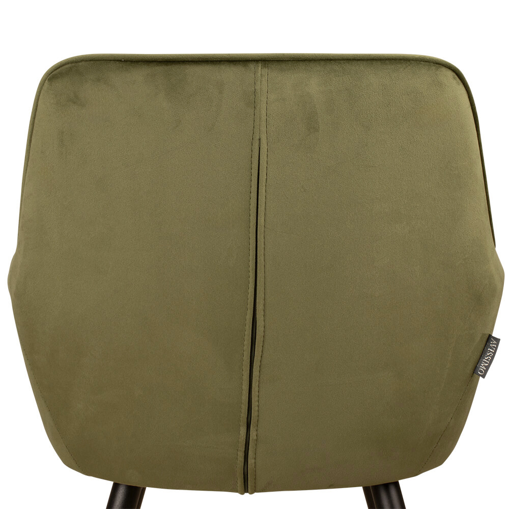 Gastronomiestuehle Polsterstuehle mit Armlehne Lenoro Quartz-503 Velour - Rueckenlehne Naht
