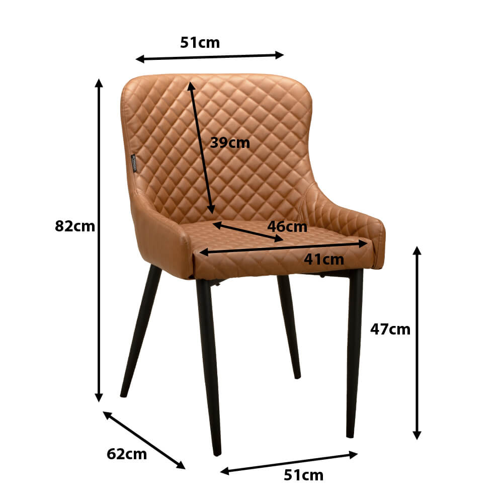 Polsterstuhl Sorano Brown Ma?e