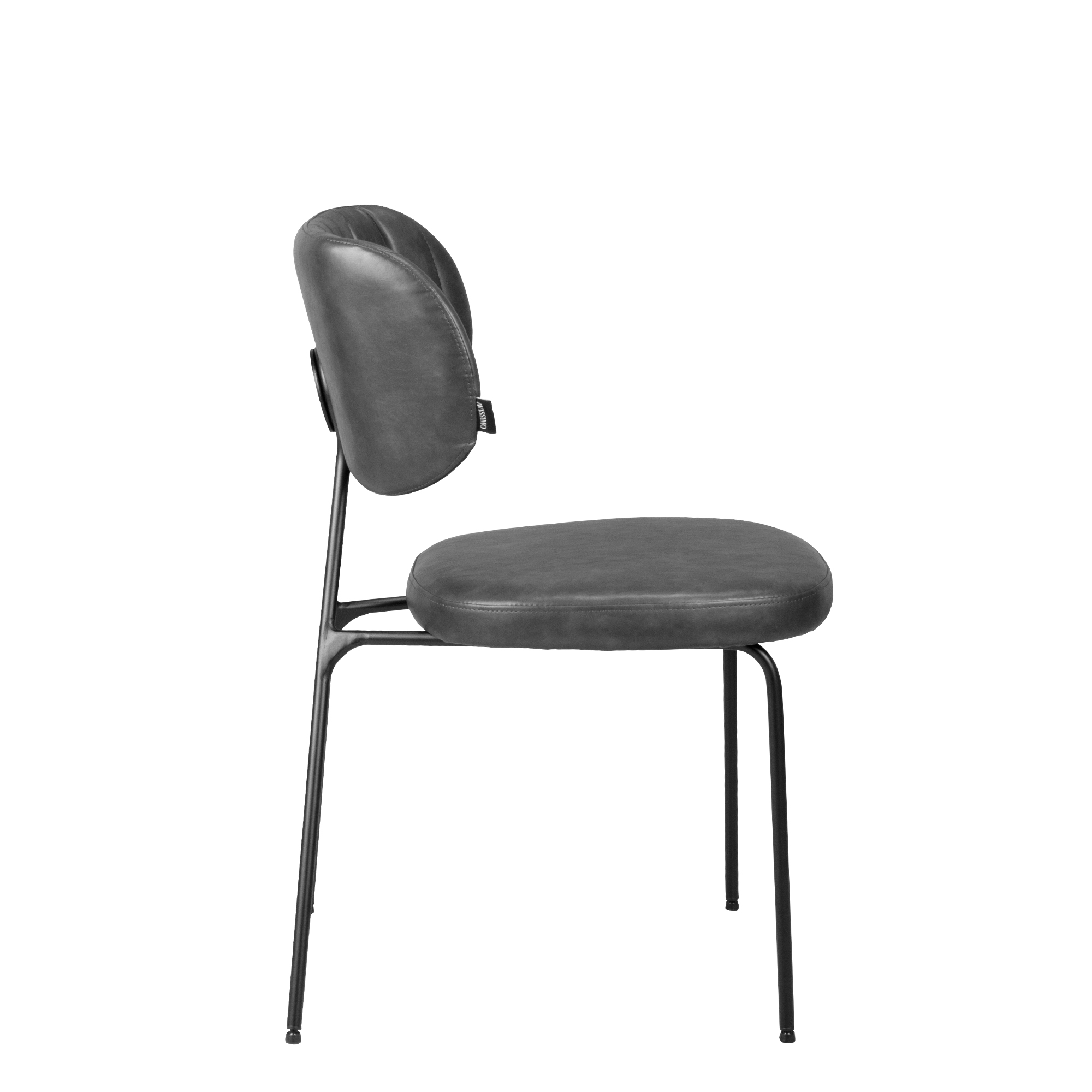 Vollpolsterstuhl Cuba Nappa Mouse – Seitenansicht