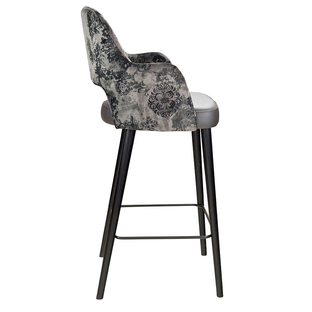 gastronomie-barhocker-sona-200-arm-bar-_1 Beizton: Schwarz | Bezug Sitz:A2866 | Bezug Rücken: A3174