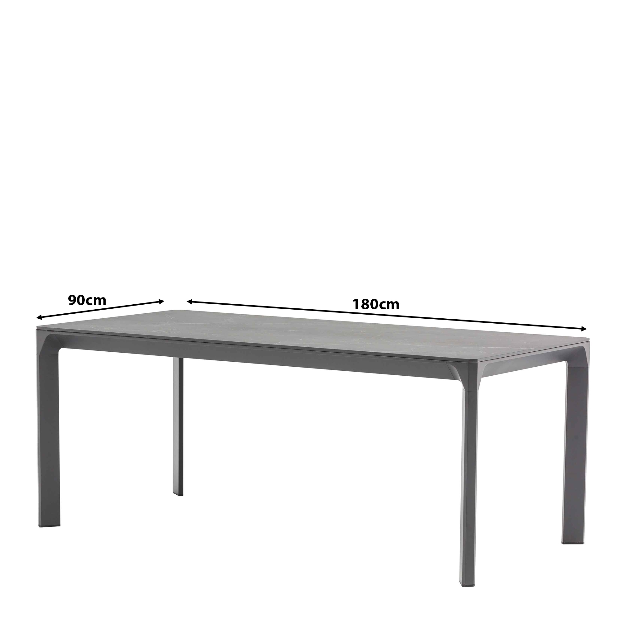Outdoortisch Carvas Anthrazit 180 Maße Outdoortisch Carvas Anthrazit 180 Maße