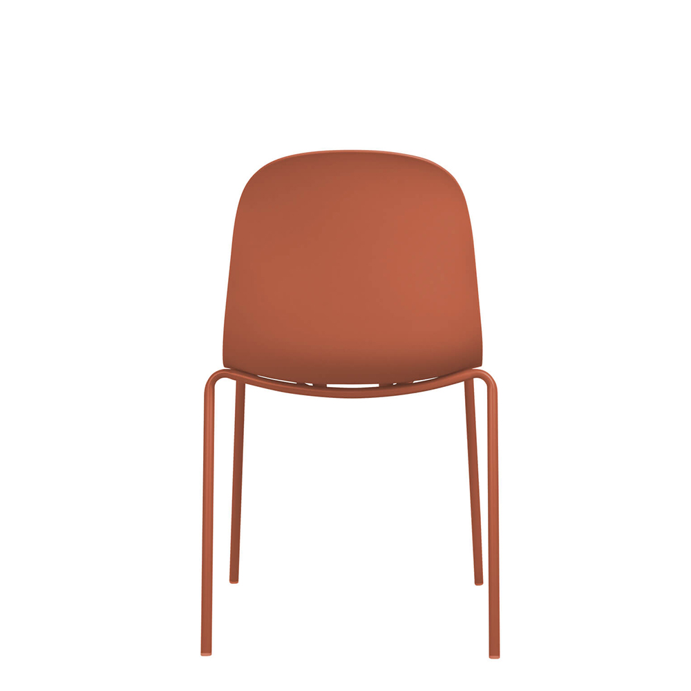 Gastronomie-outdoor-Kunststoff-stuhl_FOMA-F853-Orange_hinten-_farbkorr Kunststoffstuhl FOMA F853 Orange
