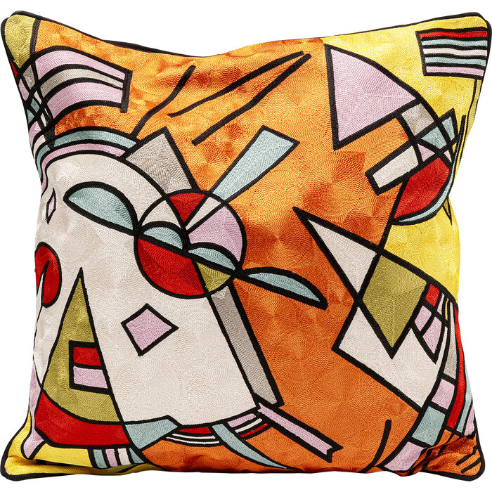 KARE-57232-700x700 Kissen Art Line Orange 50x50cm