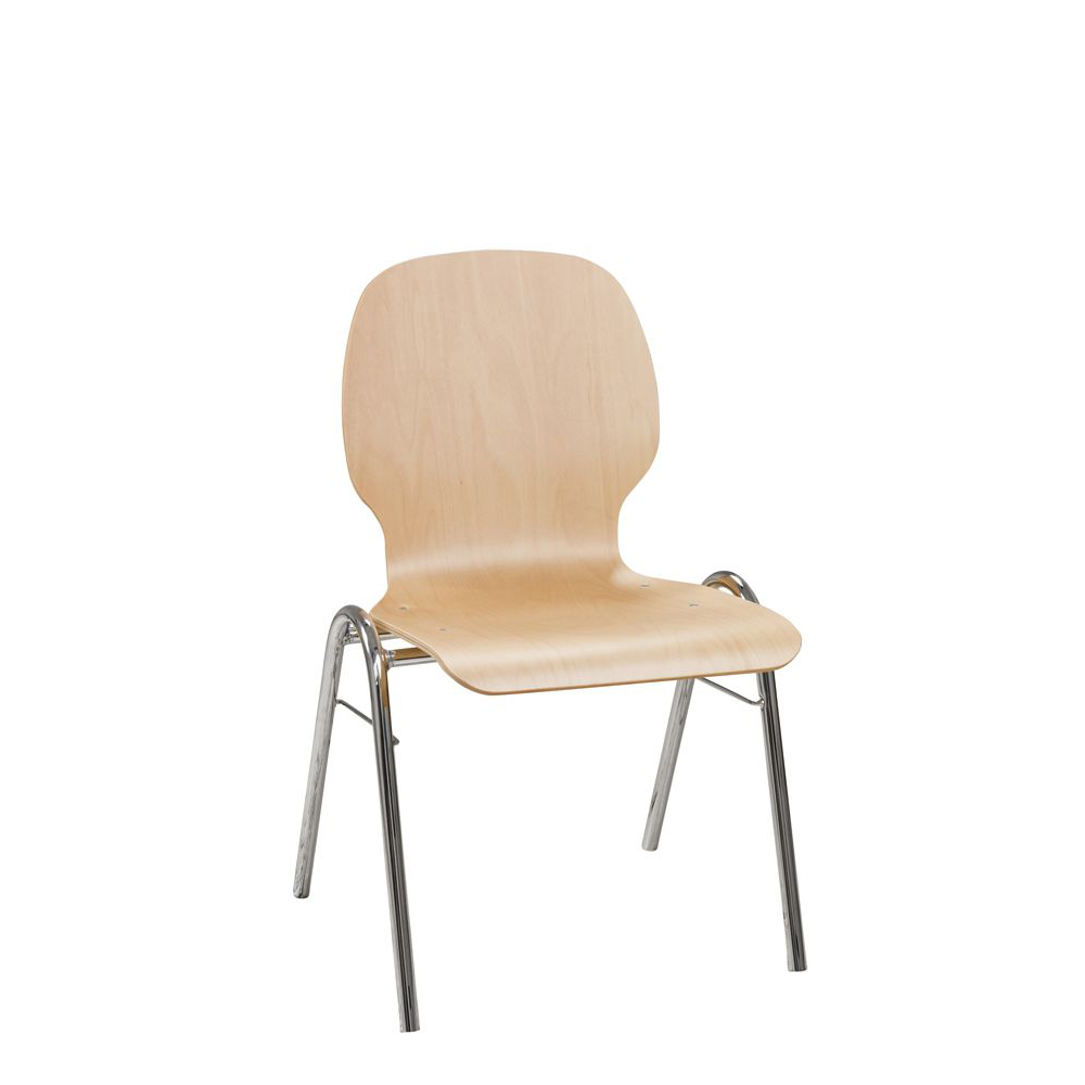 gastronomie-konferenzstuhl-eruno-700-_0 Konferenzstuhl Eruno-700 mit ergonomischer Buchenholzschale und verchromtem Gestell, stapelbar