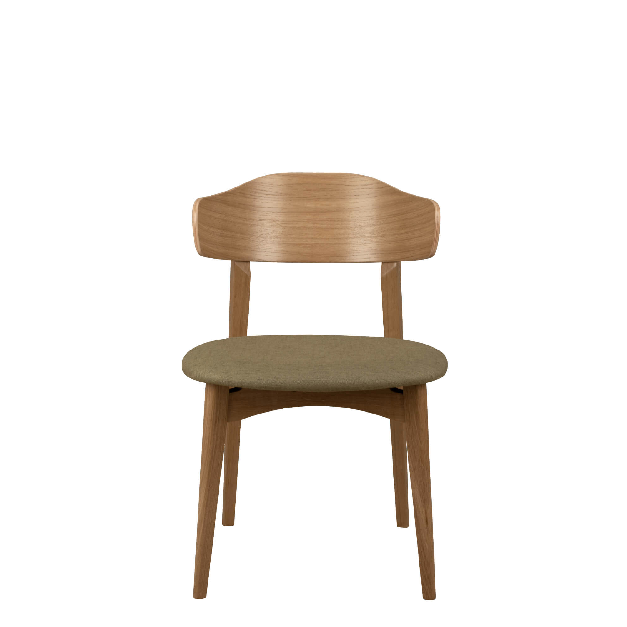 indoorstuehle_gastronomie_kani_p_eiche_front Kani P Eiche Indoorstuhl mit Polsterung – Frontal