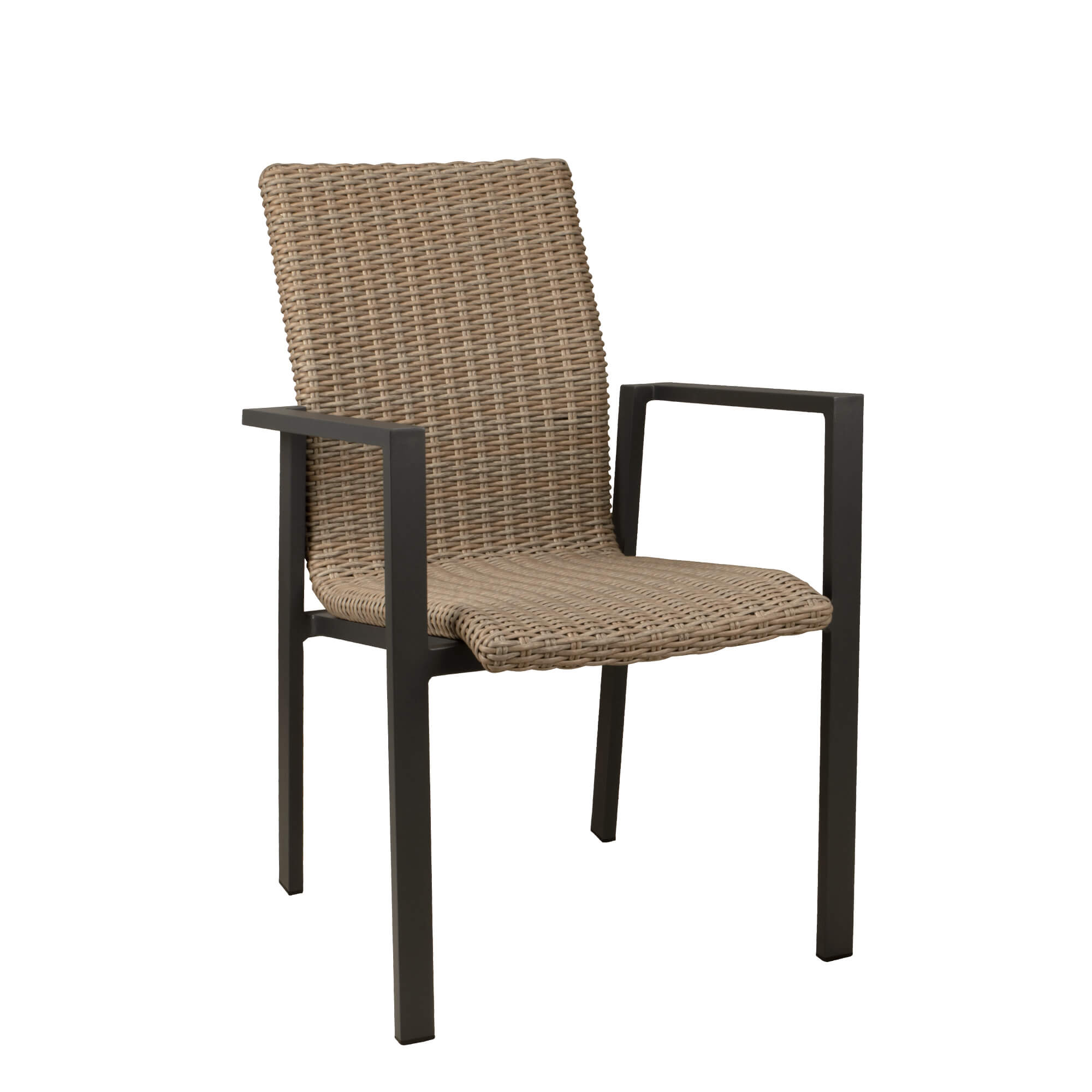 terrassenstuehle_gastronomie_Benora_natur_vorderansicht Benora Natur Outdoorstuhl mit Geflecht – Vorderansicht