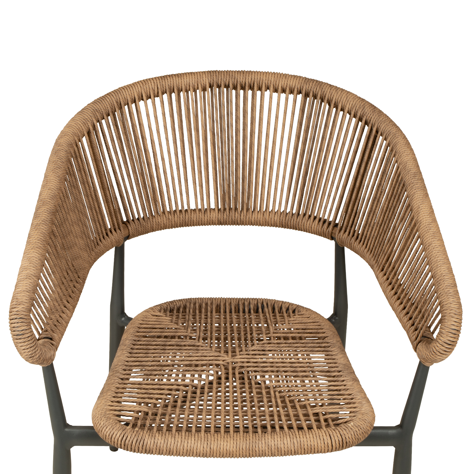 Jacora wheat Outdoorstuhl mit Geflecht – Sitzschale