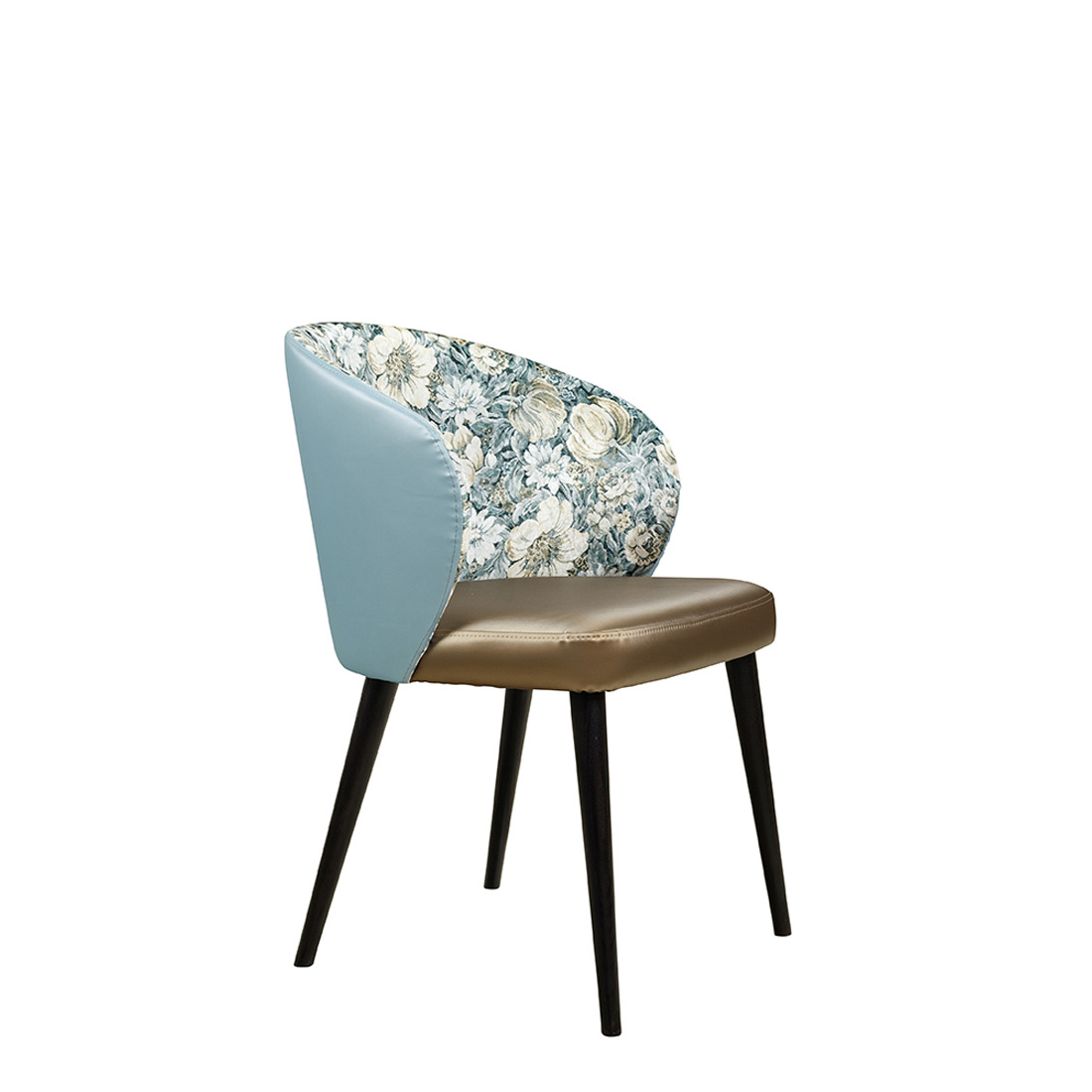 Polsterstuhl Gastronomie Sontaro-Arm, zweifarbiger Bezug_Seitenansicht