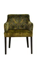 Vorschau: Beizton: Wenge | Sitz: A3943-gelb | Rücken: A3958-Flower Vorschau: Beizton: Wenge | Sitz: A3943-gelb | Rücken: A3958-Flower