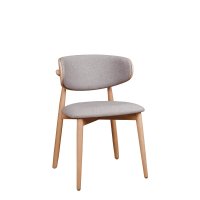 Vorschau: Gepolsterter Holzstuhl Makaro aus Buchenholz für Gastronomie Vorschau: Gepolsterter Holzstuhl Makaro aus Buchenholz für Gastronomie